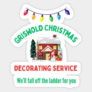 Griswold Christmas Decorating Service Sticker